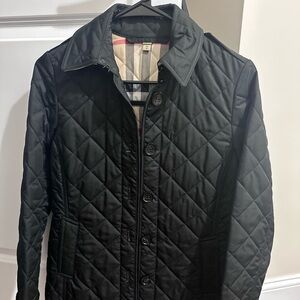 Burberry Black Quilted Utility Jacket